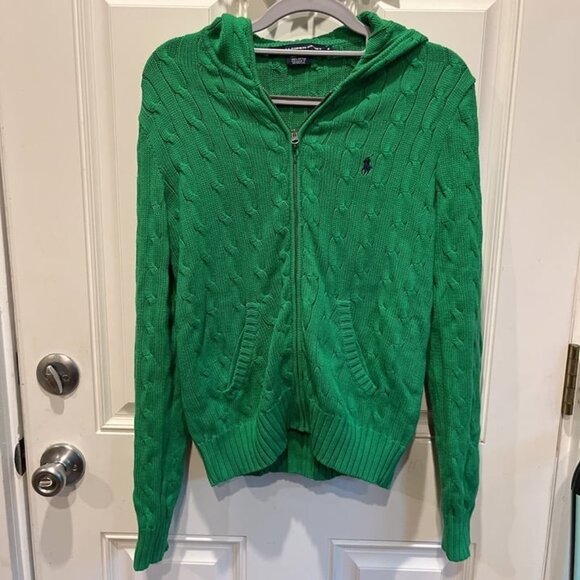 Polo Ralph Lauren Knit Zip up dark green - Picture 2 of 5